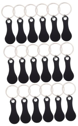 NUOBESTY 18 Pcs Carrello Gettone Quarti Titolare Borse Portachiavi Portachiavi i Per Auto i Per Zaini Carrello Del Supermercato Moneta In Metallo