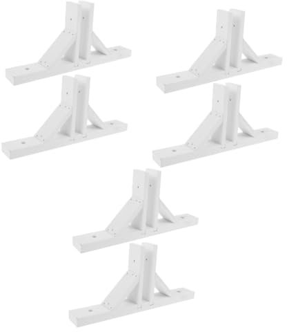 HANABASS 6 Stück Zaunbasis Gartenzaunhalter Zaunstützen Basen Feste Stütze Zaunständer Stütze Zaunbefestigung Basen Zaunteile Praktisches Zaunteil Gartenzaunzubehör