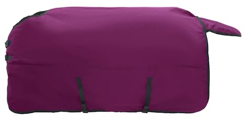 vidaXL Manta para Caballo Verde Oscuro y Negro 145 cm Poliéster, Manta Ecuestre Moderna, Cubierta de Invierno, Impermeable, Lavable, Caliente para tu Caballo