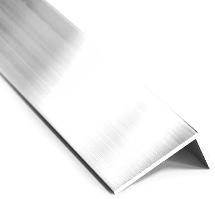 nielsen Aluminium L-Shaped Angle Profile - Natural Mill Finish 2000x40x10 mm, 2mm Thick, 2m Length – Corner Trim, Edge Protection, Decorative Finishing