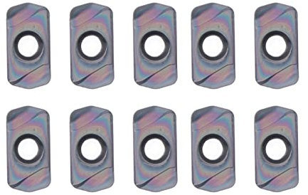 10Pcs Parallelogramma Fresatura Inserti Stagnati CNC In Metallo Duro Inserti per la Tornitura di Finitura Piazza Naso Frese LNMU0303
