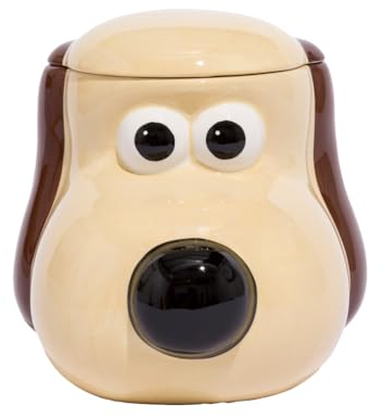 Half Moon Bay Wallace and Gromit Biscuit Barrel | Wallace Biscuit Tin | Wallace and Gromit Gifts & Wallace and Gromit Merchandise | Wallace and Gromit Gift | Biscuits Tin & Biscuit Jar
