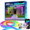 Lichaser 20M RGB+IC Flexible Neon LED Strip Outdoor, Bluetooth Aussenbereich IP68 Neon LED Streifen Sync mit Musik, 24V DIY LED Lichtband Außen Wasserdicht für Terrasse, Gartenbeleuchtung (10M*2)