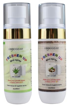 Goodgear personal and intimate hygiene spray|120ml|toilet paper spray| create flushable wipe(Aloe vera and coco)
