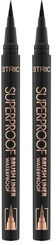 Catrice Cosmetics Superproof Brush Liner Waterproof Pinceau Eyeliner, Longue durée, Résultat Rapide, Hautement Pigmenté, Mat (0.45 ml) (Lot de 2)