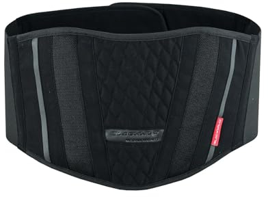 BLACKWILD Nierengurt - Rückenstützgürte und Rücken Geradehalter | Rückenstützbandage für Rückenschmerzen, Motorrad, Radfahren, Gewichtheben und Fitnessstudio (XL = 110-125cm Bauchumfang)