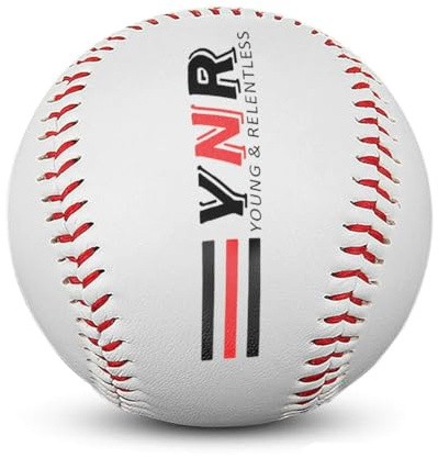 YNR Training Base Ball - Soft Leather, Sport Practice, BaseBall Softball, Durable Faux Leather Outer Finish, Rubber Core for Consistent Shape | (Pack of 1)