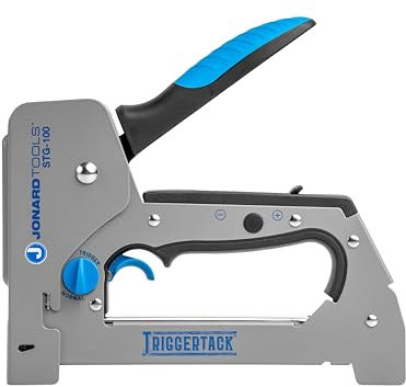 Jonard Tools STG-100 TriggerTack Insulated Cable Stapler – Advanced Trigger Mechanism, Adjustable Depth Control, Ergonomic Handle, Compatible with Jonard & Arrow Staples, Handles Wires Up to 5/16 Inch