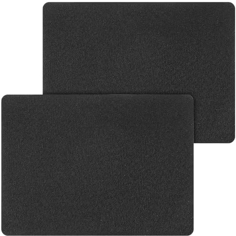2 Stück Stoff Flicken Selbstklebend Stoff Reparatur Patches 20 x 28 cm Leinenstoff-Patch Reparaturflicken für Sofas Autositze Bürostuhl Vorhänge (Schwarz)