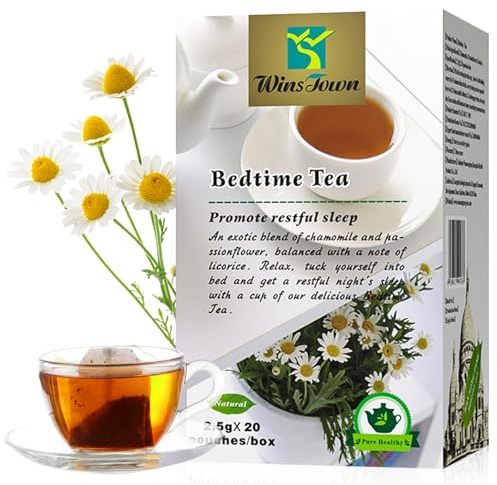 Schlaf- und Nerventee, Einschlaf Tee, Gute Nacht Tee mit Kamille, Süßholz, 20 Teebeutel à 2.5 g, Beruhigender Arzneitee bei nervöser Unruhe & Schlafstörungen