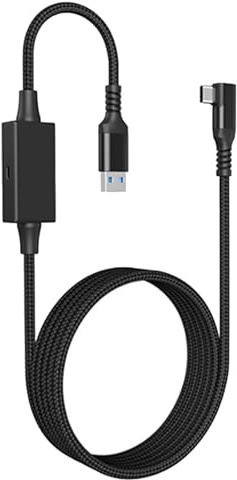 FAUOSWUK VR Charging Link Cable 16.4FT, USB 3.0 High Speed Data Cable with 5Gbps, 16.4 Inchs, for VR Headset PC