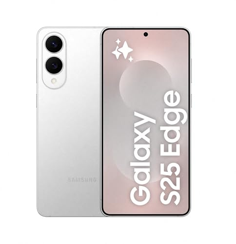 Samsung Galaxy S25 Edge AI Smartphone, Galaxy AI, Android Smartphone, 12GB Memory, 256GB Storage, 200 MP Camera, Long Battery Life, Titanium Silver (UK Version) (Renewed)