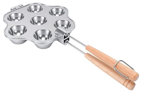 Naroote Macchina per Cupcake, Mini Macchina per Biscotti, per Crostate Antiaderente con Manici in Legno, Ideale per Dessert e Antipasti