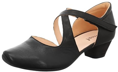 THINK! Aida_484240, Escarpins bride cheville femme, (Schwarz 00), 39.5 EU