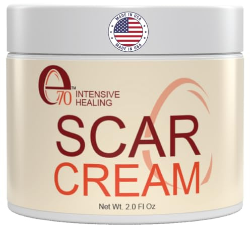 Scar Cream Gel for Surgical Scars Fast Repair C-Section -2.0 Fl Oz , Stretch Marks, Keloids, Burns, Scar Away Cream for Old Scars. Vitamins Full - All Skin Types - Reduce Acne Spots and scar treatment