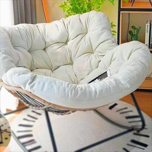 LSyySy Rocking Chairs Cushions for Adults Indoor Outdoor Egg Freestyle Chair Cushion 4×37.4 ×45.2 Rocking Chair Cushions Non-Slip with Soft Cotton filling Comfortable Upholstered