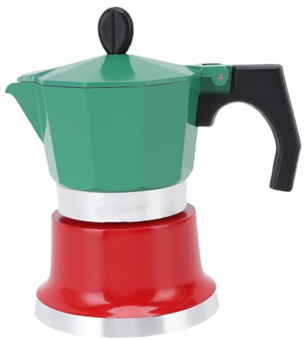 Mumusuki Coffee Produttrice di caffè, Percolatore Manuale, Caffettiera Cubana Italiana Portatile, 3 Tazze di Birra in Lega da Viaggio in Lega di Alluminio per Casa All'aperto