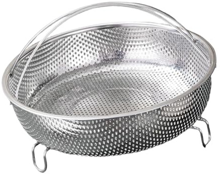 perfk per cottura a vapore in acciaio inox, inserto per cottura a vapore di verdure, per lavaggio, vassoio per a per gnocchi, 25.3 Centimetri