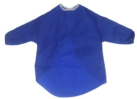 Childrens Kids Toddler Waterproof Play Apron - Age 2-4 Years - Painting, Baking, Cooking, Smock - Blue