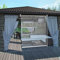 WHOJA Rollo Garten im Freien Durchsichtige Kunststoff-Fensterläden mit Beschlägen, Wasserdicht staubdicht für Pavillon & Terrasse, Einfach zu säubern Fensterdecor(Size:145x185cm)