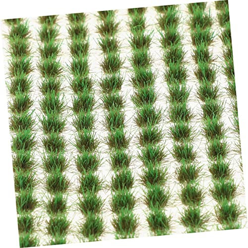 ROMISBABA Bases Miniatures de Gazon Artificiel pour Diorama 104 Brins de Décoration Accessoires de Modèles de Bricolage Matériau en Résine Solide Effet Réaliste