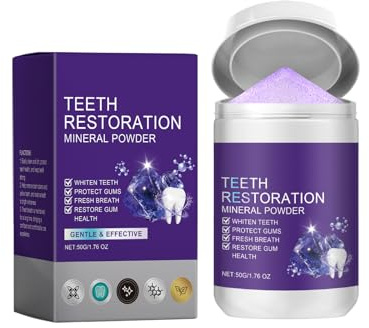 Concealer-Pulver zur Zahnaufhellung,Zahnaufhellungspulver,Zahnfleckenentfernung und Farbkorrektur,Weiße Zähne,50G