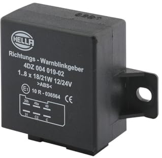 HELLA Intermittenza di lampeggio - 12V / 24V - 6a... poli - Montaggio, esterno - elettronico - con supporto - 4DZ 004 019-021
