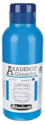 Schmincke 22 410 027 - Accademie Gouache, 250 ml, colore: Ciano