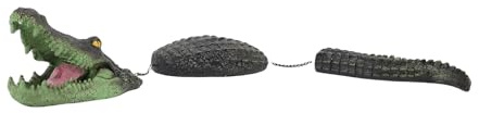 Aramox Floating Decor, Artificial Alligator Pool Float, Realistic Alligator Figure for Garden, Pond and Pool Decoration
