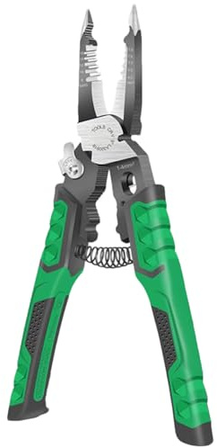 Alicates Eléctricos - Pelacables Y Crimpadora De Múltiples Funciones | Cortador De Cables Para Electrodomésticos | para Instalación de Red Electrónica HVAC en Hogar e Industrial para