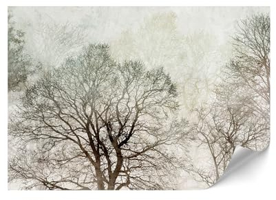 LUMASOUL Papel Pared 400x280 cm - Papel Pintado Pared con motivo Naturaleza - Papel Pared Moderno para Salón y Dormitorio - Fotomurales Fácil de instalar - Bosque 4.1