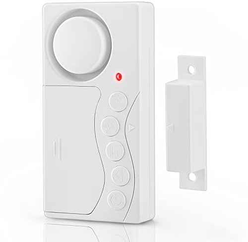 WSDCAM Freezer Door Alarm with Delay When Left Open, 3/15/30/60 Seconds Adjustable Delay Refrigerator Wireless Fridge Alarm Door Open Loud 108 dB