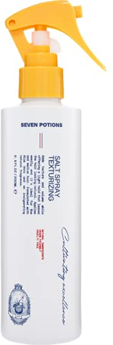 Seven Potions Struktur Haar-Salzspray für Männer — Natürlich, Auf Wasserbasis, Mattes Finish, Strukturierter Halt für mehr Volumen, Bestes Styling Grundprodukt, Grundierung — Natürlich, Vegan (200ml)