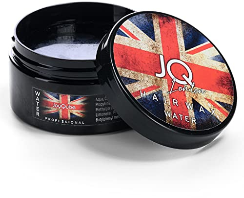 JoyQube Cera Capelli Uomo ad acqua Professionale -Tenuta Forte - per tutti i tipi di Capelli ricci - Profumata Modellante Made in Italy 100ml