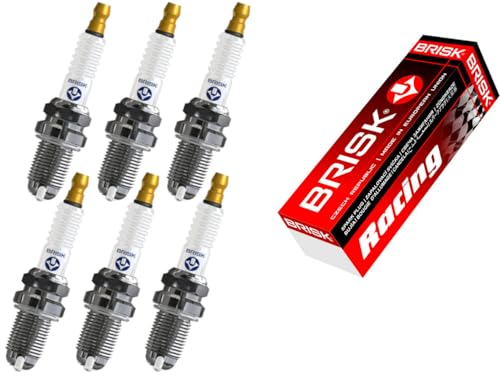 BRISK Premium Racing DOR14LGS 3025 Zündkerzen, 6 Stück