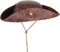 Topcosplay Piratenhut für Erwachsene Pirate Hat Kolonial Stil Tricorn Hut Steampunk Pirate Hut Mittelalter Accessoire Karneval Halloween Kostüm (Braune)