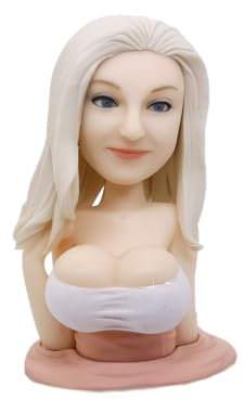 mydedor Funny Car Ornaments Benutzerdefiniert als interessante wackelkopffigur, eine Person, die eine persönliche Ausstattung des Autos aus ihrem Kopf herausbringt und nur ihren Kopf verändert.