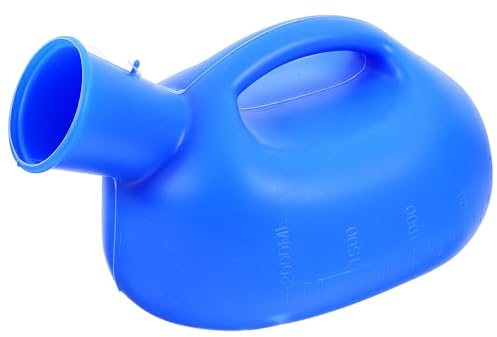 HONITANO Bottiglia di Urina in Plastica da 2000 Ml Coperchio Vasino Portatile Anti-Rovesciamento per Anziani e Adulti Resistente e Sicuro per Uso Ospedaliero Viaggio e Campeggio