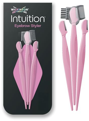 Wilkinson Sword Intuition Eyebrow Styler für Frauen, Professioneller Rasierer für Augenbrauen mit 3 Beauty-Tools und 1 Lift-Zubehör