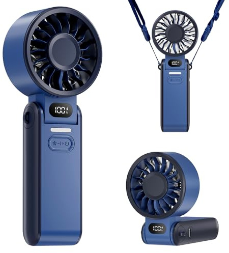 UIONVO Ventilador de Mano Portátil 100 Velocidades - Silencioso y Potente