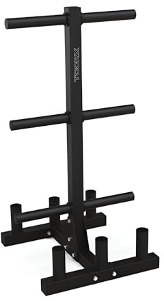Toorx Porta Pesi Bumper Muscle Toorx Pro Rbv Verticale, Modern, Metallo, 6 Barre, 70x70x140,5 cm
