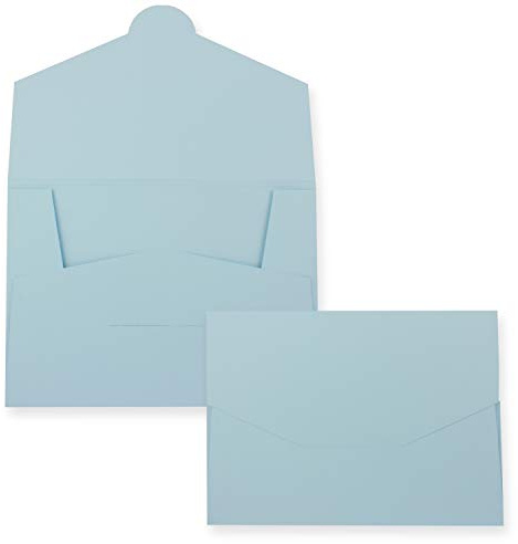 10 carpetas de papel estables para DIN A4 y DIN C4 en azul claro – 22 x 30,5 cm – 240 g/m² – adecuado como carpeta de presentación, carpeta de solicitudes y proyectos