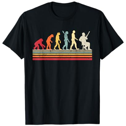 Divertente fagottista fagotto evoluzione dell'uomo vintage retrò Maglietta