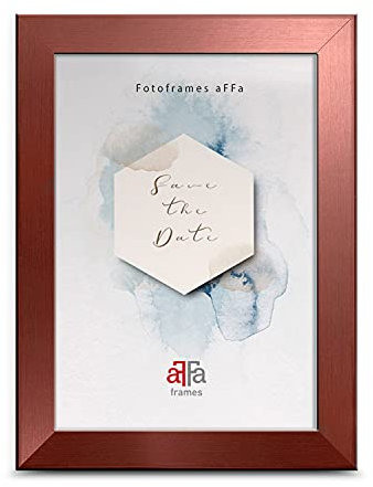 aFFa frames Hekla MDF Photo Frame, The Frame, Photo Frame with Acrylic Glass, Picture Frame, Rose Gold, A4 21 x 29.7 cm