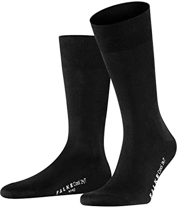 FALKE Herren Socken Cool 24/7 M So Baumwolle einfarbig 1 Paar, Schwarz Black 3000, 47-48