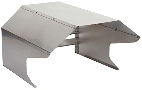 Mähroboter-Garage HWC-L43, Dach Unterstand für Rasenmäher, Metall 40x59x69cm - Edelstahl