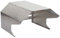 Mähroboter-Garage HWC-L43, Dach Unterstand für Rasenmäher, Metall 40x59x69cm - Edelstahl