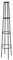 OUTIROR - Tuteur en Colonne pour Rosier et Plante Grimpante - Métal Vert - Hauteur 2m - Favorise la Croissance - Résistant aux intempéries - Diamètre Bas 44cm et Haut 19cm - Tube 16mm x 0.45mm - 2kg