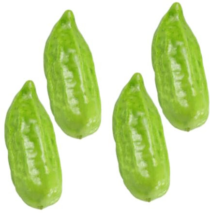 GETAJGHSD 4pièces Modèles De Gourd Bitter Artificiel Décoration Réaliste pour Maison Cuisine Et Événements Accessoires De Photographie