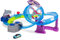 Dickie Toys - Auto-Rennbahn White Shark (50x55x32 cm) inkl. Spielzeugauto aus Metall - motorisierte Hai-Autobahn mit Looping, Licht & Sound, Spielzeug für Kinder ab 3 Jahre